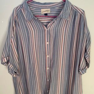 Button up Top with Collar